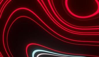 Modello di volantino aziendale 3d o design di banner aziendale con onda al neon foto