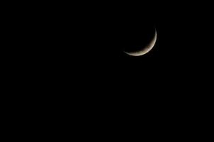 luna crescente e nera foto