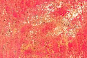 metallo rosso grunge vecchia struttura di superficie graffiata arrugginita foto