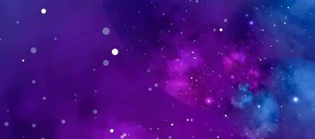 sfondo stellato con nebulosa blu e viola. concetto di spazio, astronomia, galassia, universo, scienza foto