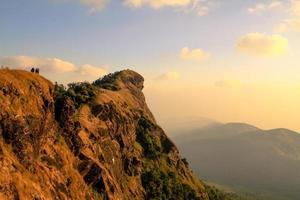 punto di vista di doi mon chong, provincia di chiang mai, tailandia in inverno foto