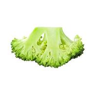 blocchi di broccoli freschi per cucinare isolati su sfondo bianco. foto