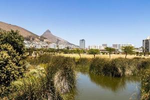 Green Point Park con Lake River Città del Capo, Sud Africa. foto