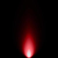 riflettore rosso chiaro astratto effetto luce a raggi caldi sovrapposizione modello realistico di fiocchi di neve che cadono sul nero. foto