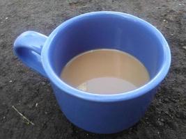 una pausa caffè in tazza foto