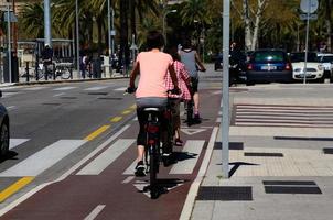 donne in bicicletta a Maiorca foto