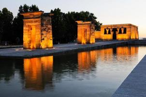 tempio di debod, templo de debod, madrid, spagna foto