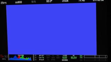 interfaccia di registrazione video. mirino della telecamera di registrazione di produzione vdo sul monitor. foto