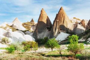 incredibile tramonto sulla Cappadocia. tacchino. Europa foto