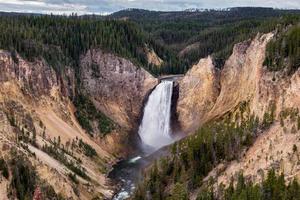 cascate inferiori di Yellowstone foto