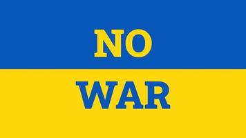 nessuna guerra a bandiera ucraina. concetto di pace foto