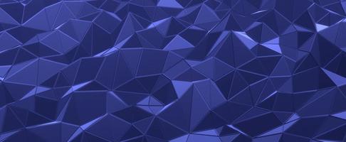 sfondo astratto di cristallo blu. colline a mosaico geometrico foto