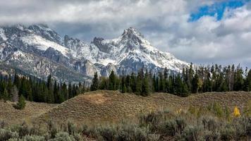 vista panoramica del parco nazionale del Grand Teton foto