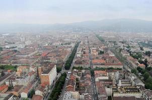 veduta aerea di torino foto