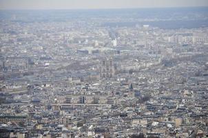 veduta aerea di parigi foto