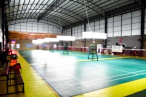 campo da badminton al coperto. foto