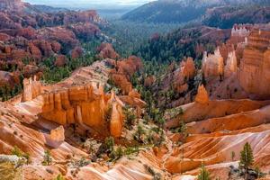 vista panoramica del Bryce Canyon foto