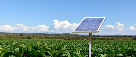 pannello fotovoltaico, nuova tecnologia per conservare e utilizzare l'energia della natura con la vita umana, l'energia sostenibile e il concetto di amico ambientale. foto