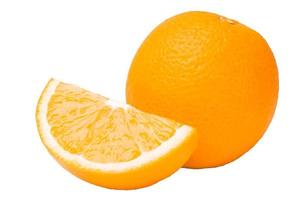 frutta arancione su sfondo bianco foto