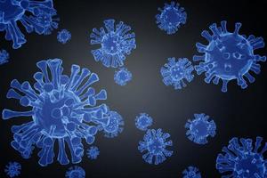 virus covid-19 rendering frullatore 3d foto