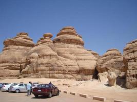 madain saleh - la silenziosa città del deserto dell'Arabia Saudita foto