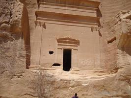 madain saleh - la silenziosa città del deserto dell'Arabia Saudita foto