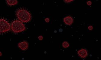 batteri astratti o cellule virali di forma sferica con antenne lunghe. Corona virus. concetto di infezione pandemica o virale - rendering 3d. foto