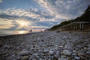 vecchia spiaggia sanatorio sochi russia foto