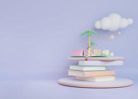 3D Children Book Background