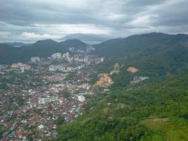 vista aerea cittadina ayer itam a penang foto