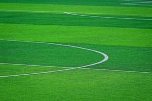 erba artificiale del campo di calcio di calcio foto