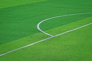 erba artificiale del campo di calcio di calcio foto