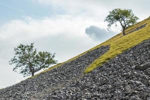 vista della campagna intorno al villaggio di conistone nel parco nazionale di Yorkshire Dales foto