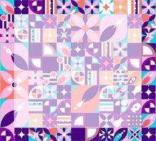 collage di forme geometriche. astratto del mosaico foto