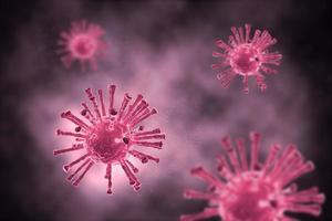 il virus covid19 si è diffuso in tono scuro foto