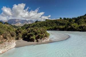 vista sul fiume Rakaia foto