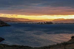 tramonto sulla baia di pilotaggio foto