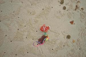 portachiavi di pesce sulla spiaggia foto