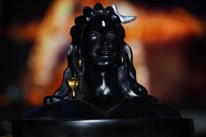 statua di aadi yogi, immagine di shiv ji foto