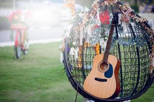 strumento per chitarra di chitarristi professionisti concetto di strumento musicale per l'intrattenimento foto