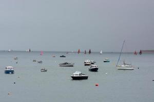 appledore, devon, Regno Unito, 2013. navigando nell'estuario torridge e taw al largo di appledore devon il 14 agosto 2013 foto