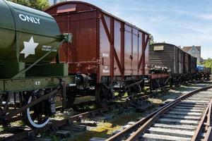 Bristol, Regno Unito, 2019. materiale rotabile ferroviario nell'area del cantiere navale di Bristol il 14 maggio 2019 foto