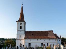 sibiel, Transilvania, romania, 2018. Vista esterna della chiesa della Santa Trinità a sibiel transilvania romania il 16 settembre 2018 foto