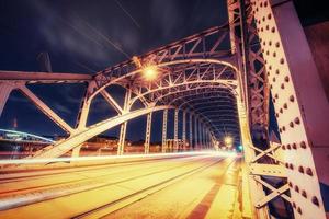 ponte vistola lungofiume, cracovia, polonia foto