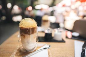 arte di lusso del rinfresco del caffè americano. foto