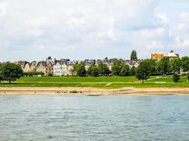 hdr fiume rhein a duesseldorf foto