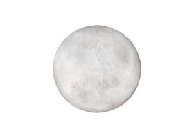illustrazione di rendering 3d ad alta risoluzione della luna. la migliore struttura lunare. scienza astronomia, superficie lunare dettagliata, sfondo bianco. foto