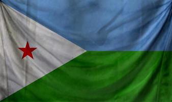 Gibuti bandiera sventola. sfondo per il design patriottico e nazionale foto