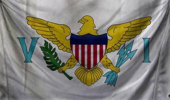 disegno dell'onda della bandiera degli Stati Uniti dell'isola vergine foto