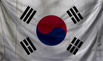 design dell'onda della bandiera della corea del sud foto